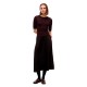 рокля,дамски,поли,и,рокли,tommy,hilfiger,preppy,mix,media,midi,dress,brown,(chocolate)
