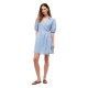 рокля,дамски,поли,и,рокли,tommy,hilfiger,summer,linen,wrap,tie,short,sleeve,short,dress,blue,(clear,water,ecru,stp)