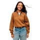блуза,дамски,блузи,tommy,hilfiger,ww0ww51878,half,zip,sweatshirt,brown,(desert,khaki)
