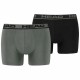 боксерки,мъжко,бельо,head,basic,boxers,2,units,green,black,(tea,leaf,black)