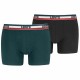 боксерки,мъжко,бельо,levi´s,®,701238002,boxers,2,units,green,black,(green,black)