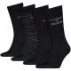чорапи,мъжки,чорапи,дамски,чорапи,tommy,hilfiger,701241158,socks,4,pairs,black,(black)