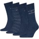 чорапи,мъжки,чорапи,дамски,чорапи,tommy,hilfiger,701241158,socks,4,pairs,blue,(jeans)