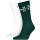 чорапи,мъжки,чорапи,дамски,чорапи,tommy,hilfiger,701241855,crew,socks,2,pairs,green,white,(deep,green)