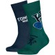 чорапи,мъжки,чорапи,дамски,чорапи,tommy,hilfiger,college,patch,socks,2,pairs,green,blue,(green)