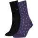 чорапи,мъжки,чорапи,дамски,чорапи,tommy,hilfiger,dot,socks,2,pairs,black,purple,(purple,haze)