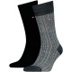 чорапи,мъжки,чорапи,дамски,чорапи,tommy,hilfiger,mouline,nappy,herringbone,socks,2,pairs,multicolor,(black)