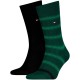 чорапи,мъжки,чорапи,дамски,чорапи,tommy,hilfiger,rib,stripe,socks,2,pairs,green,(deep,green)