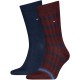 чорапи,мъжки,чорапи,дамски,чорапи,tommy,hilfiger,rib,stripe,socks,2,pairs,multicolor,(deep,rouge)