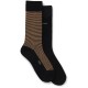 чорапи,мъжки,чорапи,дамски,чорапи,boss,stripe,vi,bamboo,10280289,socks,2,pairs,brown,black,(black)