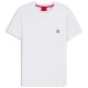 тениска,мъжки,пижами,hugo,aaron,10253443,red,short,sleeve,pyjama,t,shirt,white,(natural)