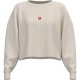 блуза,дамски,блузи,hugo,cozy,10282520,red,sweatshirt,white,(natural)