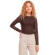 тениска,мъжки,тениски,дамски,тениски,jack,&,jones,minna,jjxx,long,sleeve,t,shirt,brown,(demitasse)