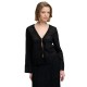 фланелка,с,дълъг,ръкав,дамски,топове,superdry,lace,tie,front,long,sleeve,top,black,(black)