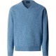 блуза,мъжки,пуловери,дамски,пуловери,hackett,hm7000288,v,neck,sweater,blue,(airforce,blue)