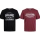 тениска,мъжки,тениски,дамски,тениски,jack,&,jones,logo,block,short,sleeve,t,shirt,2,units,red,black,(black,vineyard,wine)