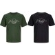 тениска,мъжки,тениски,дамски,тениски,jack,&,jones,urban,short,sleeve,t,shirt,2,units,green,black,(kombu,green,black)