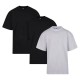 тениска,мъжки,тениски,дамски,тениски,urban,classics,tb006b,short,sleeve,t,shirt,3,units,white,black,(black,black,white)