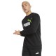блуза,мъжки,пуловери,puma,essental+2,col,big,logo,sweatshirt,black,(puma,black,green,flash)
