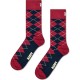 чорапи,мъжки,чорапи,дамски,чорапи,happy,socks,argyle,crew,socks,red,(dark,red,black)