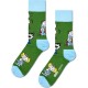 чорапи,мъжки,чорапи,дамски,чорапи,happy,socks,peanuts,happy,friends,crew,socks,green,(multicolor)