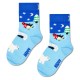 чорапи,мъжки,чорапи,дамски,чорапи,happy,socks,penguin,on,ice,crew,socks,blue,(multicolor)