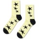 чорапи,мъжки,чорапи,дамски,чорапи,happy,socks,stars,sneaker,crew,socks,yellow,(yellow,black)