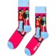 чорапи,мъжки,чорапи,дамски,чорапи,happy,socks,the,beatles,band,poses,crew,socks,pink,(multicolor)