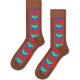 чорапи,мъжки,чорапи,дамски,чорапи,happy,socks,vertical,flowers,crew,socks,brown,(brown,multi)
