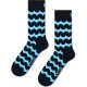 чорапи,мъжки,чорапи,дамски,чорапи,happy,socks,wobbly,stripe,crew,socks,black,(black,navy)