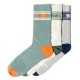чорапи,мъжки,чорапи,дамски,чорапи,muris,brand,striped,short,socks,multicolor,(green,white,gray)