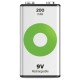 батерии,gp,batteries,recyko,200mah,9v,rechargeable,battery,clear,(multicolor)