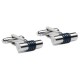 бижутерия,silbon,cylinder,racket,cufflinks,silver,(navy,blue)