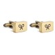 бижутерия,silbon,rectangular,racket,cufflinks,golden,(gold)