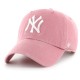 юношеска,шапка,всички,шапки,47,mlb,new,york,yankees,clean,up,w,no,loop,label,junior,cap,pink,(mauve)