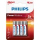 батерии,philips,phil,lr03e4b,10,alkaline,battery,clear,(blue,gold,silver)