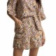 къси,панталони,мъжки,панталони,дамски,панталони,silbon,linen,paisley,print,shorts,multicolor,(orange)