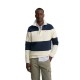 блуза,с,яка,мъжки,пуловери,silbon,polo,collar,wide,stripe,sweatshirt,beige,(navy,blue)
