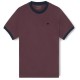 тениска,мъжки,тениски,дамски,тениски,silbon,ribbed,contrast,terry,short,sleeve,t,shirt,purple,(bordeaux)