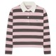 дамски,блузи,с,яка,мъжки,блузи,с,яка,silbon,striped,long,sleeve,polo,pink,(pink,brown)