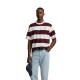 тениска,мъжки,тениски,дамски,тениски,silbon,wide,stripe,special,fit,short,sleeve,t,shirt,red,(bordeaux)