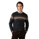 блуза,мъжки,пуловери,дамски,пуловери,hackett,fairisle,crew,sweater,black,(college,grey)