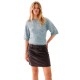 блуза,мъжки,пуловери,дамски,пуловери,noisy,may,sutton,short,sleeve,sweater,grey,(light,grey,melange)