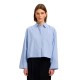 риза,с,дълъг,ръкав,дамски,ризи,мъжки,ризи,selected,dannie,cropped,long,sleeve,shirt,blue,(dark,sapphire,bright,white)