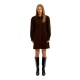 рокля,дамски,поли,и,рокли,selected,runa,short,sleeve,short,dress,brown,(delicioso)