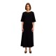 рокля,дамски,поли,и,рокли,selected,tenny,short,sleeve,long,dress,black,(black)
