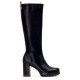 обувки,дамски,боти,мъжки,боти,xti,144736,heel,boots,black,(black)