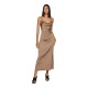 рокля,дамски,поли,и,рокли,vila,ravenna,sleeveless,midi,dress,refurbished,brown,(fossil)