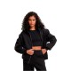 блуза,дамски,блузи,build,your,brand,by445,loose,fit,full,zip,sweatshirt,black,(black)