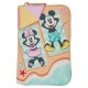 портфейли,и,портмонета,loungefly,mickey,&,minnie,beach,fun,wallet,multicolor,(multicolor)